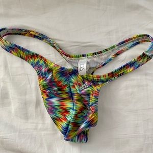 Daniel Alexander rainbow/tie dye thong